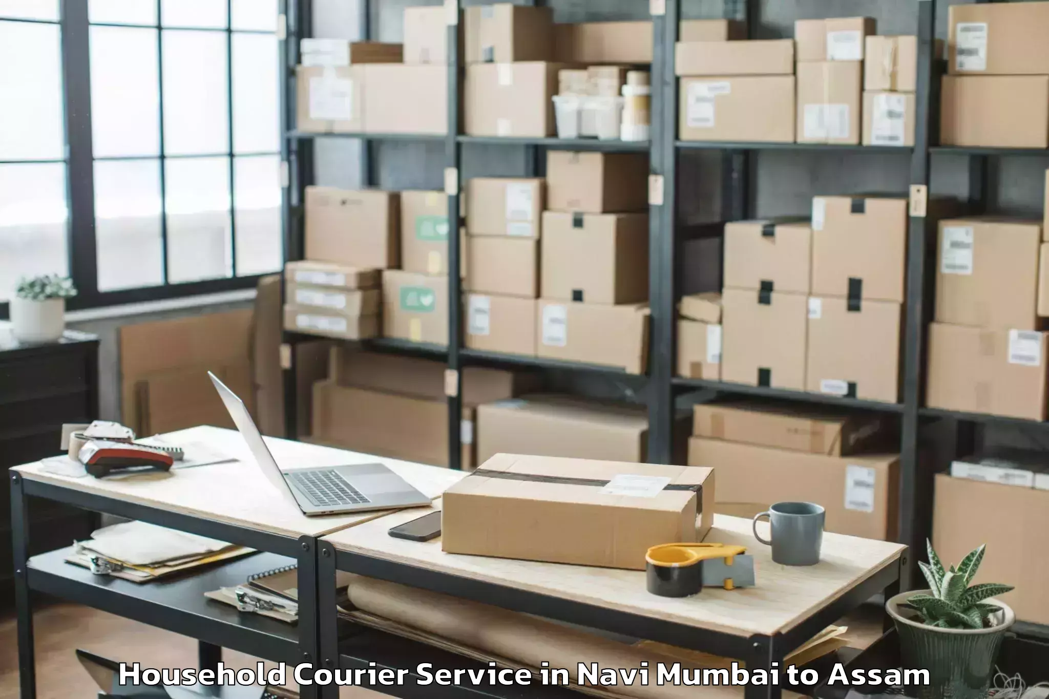 Expert Navi Mumbai to Golakganj Household Courier